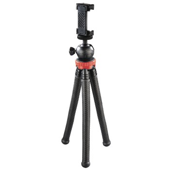 Stativ FlexPro fuer Smartphone, GoPro und Fotokameras, 27 cm, Rot